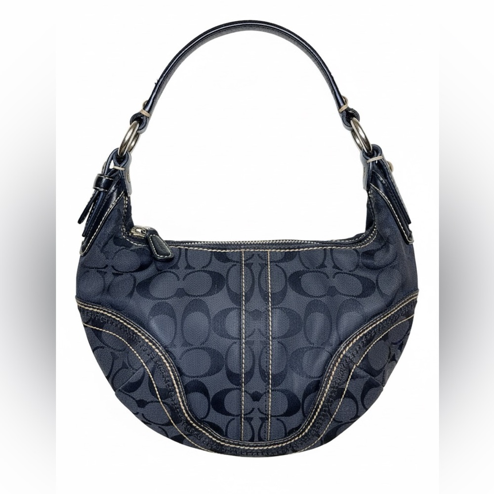 COACH 🖤 Vintage Signature C Demi Pouch Hobo F05S-8A11 Y2K